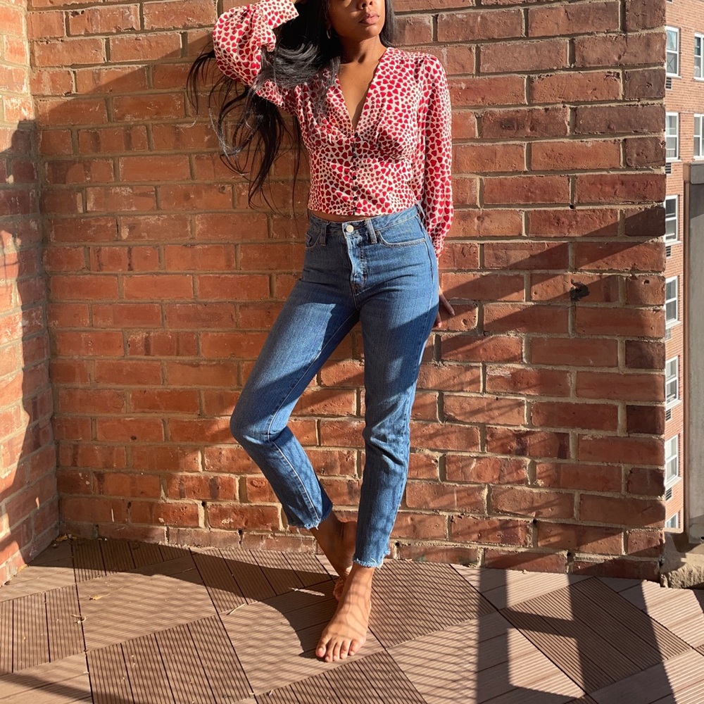 Sezane Le 1967 Brut Sexy Jeans Sz 26 (original)
